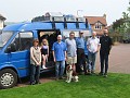 Group photo at the Bursar's house. 