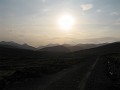 View from the track to Loch Ossian looking NW back to Loch Treig.