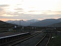 Corrour station looking towards the Black Corries.