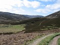 View along the River Gairn to Carn Liath.